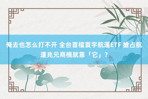 俺去也怎么打不开 全台首檔寰宇航運ETF 搶占航運兆元商機就靠「它」?