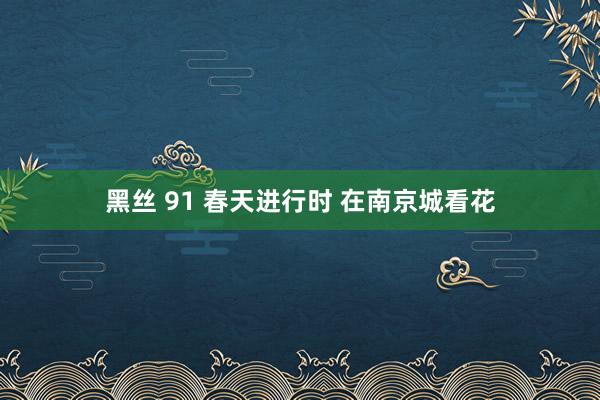 黑丝 91 春天进行时 在南京城看花